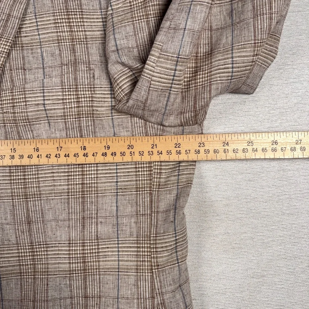 Joseph Abboud Joe Slim Fit Blazer Mens Size 46L Long Linen Cotton Blend